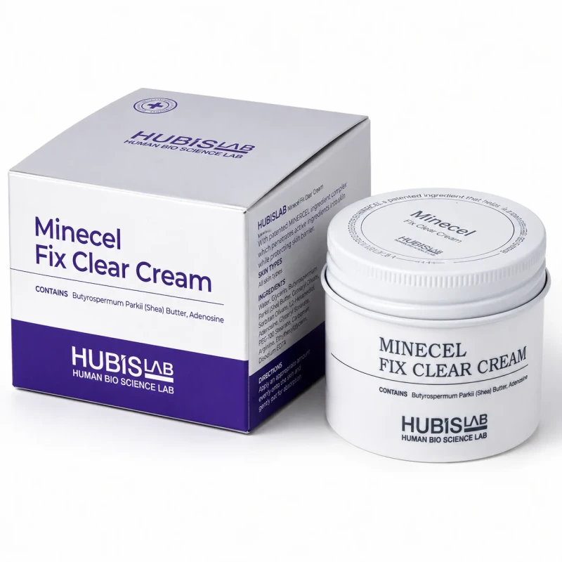 HubisLab Minecel Fix Clear Cream | Barjeru stiprinošs krēms ādas atjaunošanai 50 ml