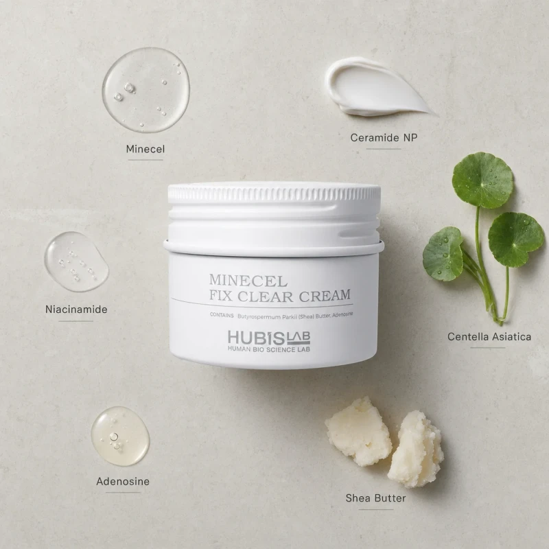 HubisLab Minecel Fix Clear Cream | Barjeru stiprinošs krēms ādas atjaunošanai 50 ml