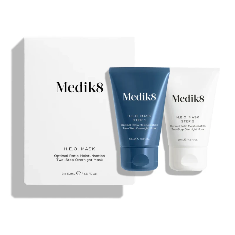 Product Name: Medik8 H.E.O. Mask | Divpakāpju nakts maska intensīvai mitrināšanai 50 ml + 50 ml