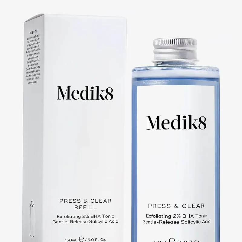 Medik8 Press & Clear Refill | Uzpildāms BHA toniks problemātiskai ādai 150 ml