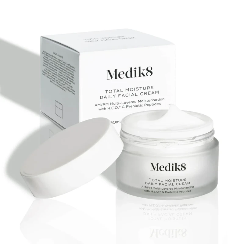 Medik8 Total Moisture Daily Facial Cream | Mitrinošs ikdienas sejas krēms ar prebiotiskiem peptīdiem 50 ml