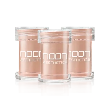 NOON Brush & Go Refill Pack SPF50 | Minerālu SPF pūdera uzpilde visiem ādas tipiem, vidējais tonis 02, 3 × 5 ml