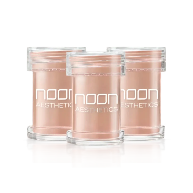 NOON Brush & Go Refill Pack SPF50 | Минеральная SPF-зарядка для порошкового кушона для всех типов кожи, средний оттенок 02, 3 × 5 мл
