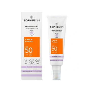 Sophie Skin Calm Protect SPF50 | Успокаивающий солнцезащитный крем SPF50 для лица 50 мл