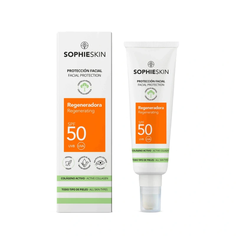 Sophie Skin Regenerating SPF50 | Восстанавливающий солнцезащитный крем для лица SPF50 50 ml Sophie Skin Regenerating SPF50 | Восстанавливающий солнцезащитный крем для лица SPF50 50 ml