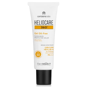 HELIOCARE 360° GELS, BEZ EĻĻAS, SPF 50 | Taukainai un aknes skartai ādai, 50 ml