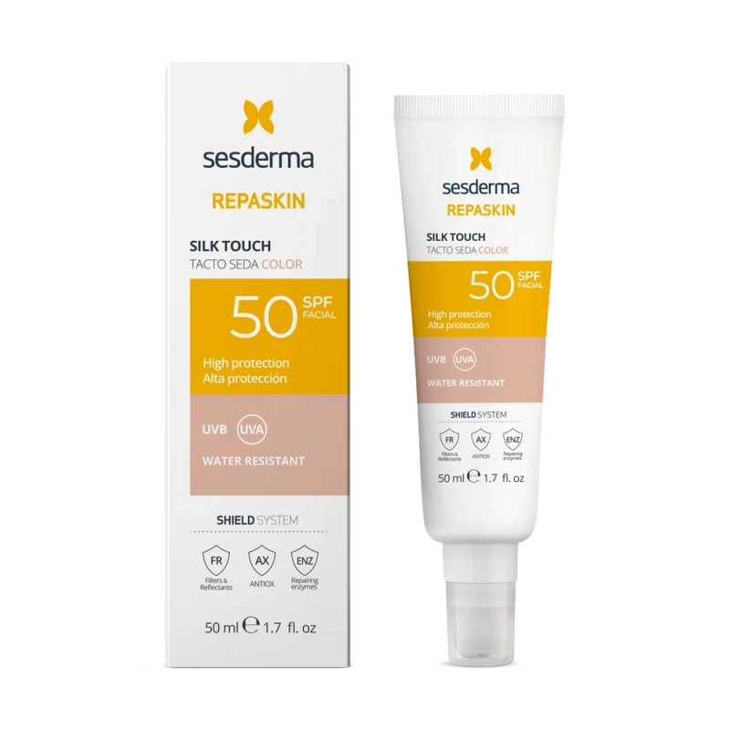 Sesderma Repaskin Slik Touch Color SPF50 | Солнцезащитный крем с тоном 50 мл Sesderma Repaskin Slik Touch Color SPF50 | Солнцезащитный крем с тоном 50 мл