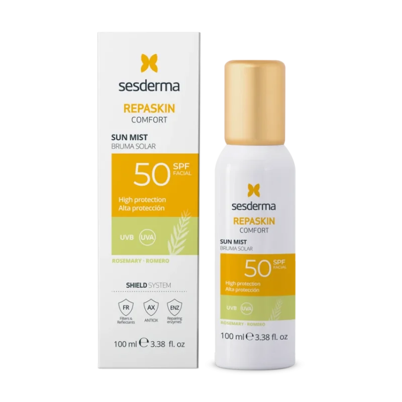 Sesderma Repaskin Comfort Sun Mist Rosemary SPF50 | Защитный солнцезащитный спрей с ароматом розмарина и SPF50 100 мл Sesderma Repaskin Comfort Sun Mist Rosemary SPF50 | Защитный солнцезащитный спрей с ароматом розмарина и SPF50 100 мл