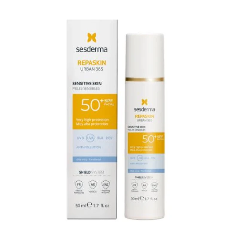 Sesderma Repaskin Urban 365 Sensitive SPF50 | Солнцезащитный Крем Для Чувствительной Кожи Лица SPF50 50 мл Sesderma Repaskin Urban 365 Sensitive SPF50 | Солнцезащитный Крем Для Чувствительной Кожи Лица SPF50 50 мл