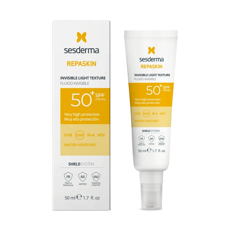 Sesderma Repaskin Invisible Light Texture SPF50 | Солнцезащитный флюид с SPF50  50 мл