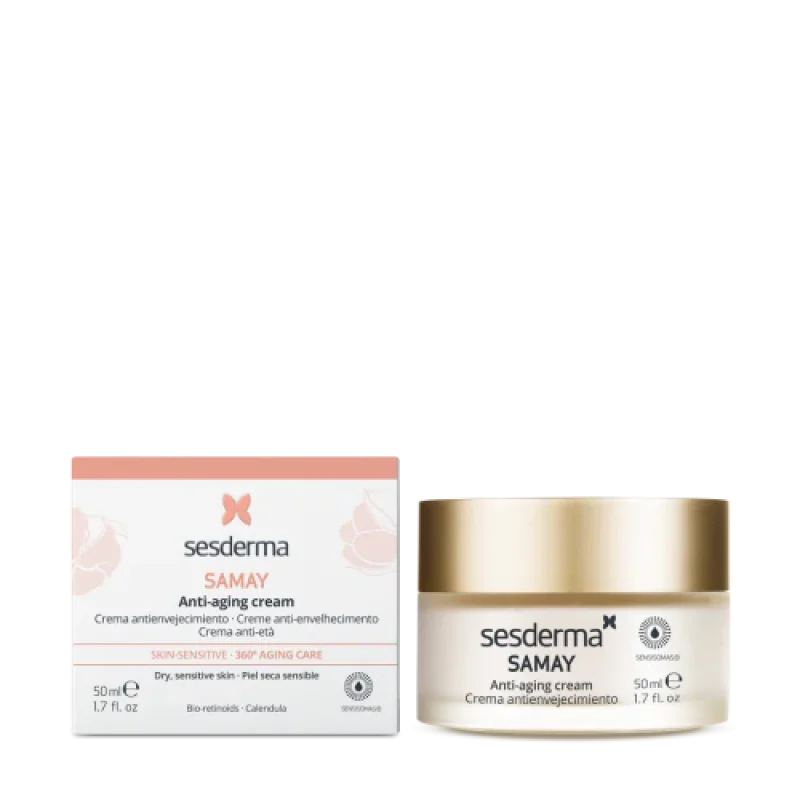 Sesderma SAMAY Samay anti-aging serum  30 ml Samay anti-aging cream | Восстанавливающий Крем Для Лица Для Чувствительной Кожи 50 Мл