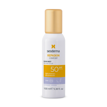 Sesderma Repaskin Comfort Sun Mist Geranium SPF50 | Aizsargājošs Aerosols No Saules Ar Ģerānijas Aromātu Un SPF50 100 ml
