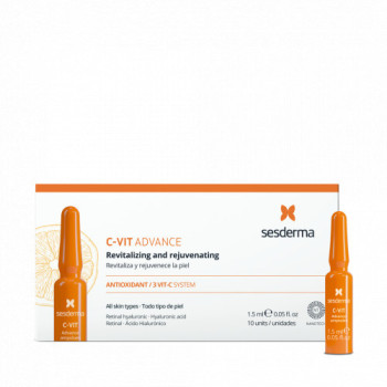 Sesderma C-VIT Advance revitalizing and rejuvenating serum  10x  |  Advance ampulas  10x15 ml