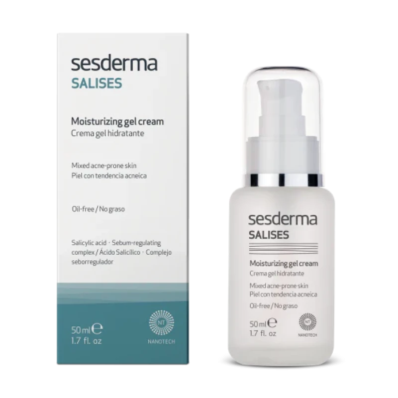 Sesderma Salises Moisturizing Gel Cream |  Mitrinošs Sejas Gel Krēms 50 ml