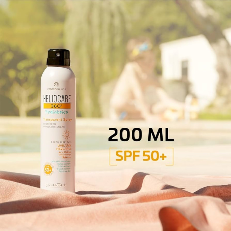 HELIOCARE 360° Детский Прозрачный Спрей SPF50+ | Прозрачный солнцезащитный спрей для детей, 200 мл HELIOCARE 360° Детский Прозрачный Спрей SPF50+ | Прозрачный солнцезащитный спрей для детей, 200 мл