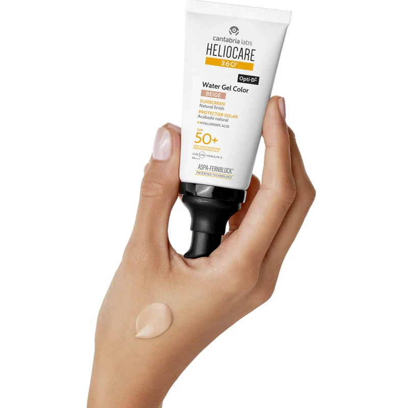 HELIOCARE 360° Water Gel Color SPF50+ | Увлажняющий солнцезащитный гель с тоном (Бежевый), 50 мл