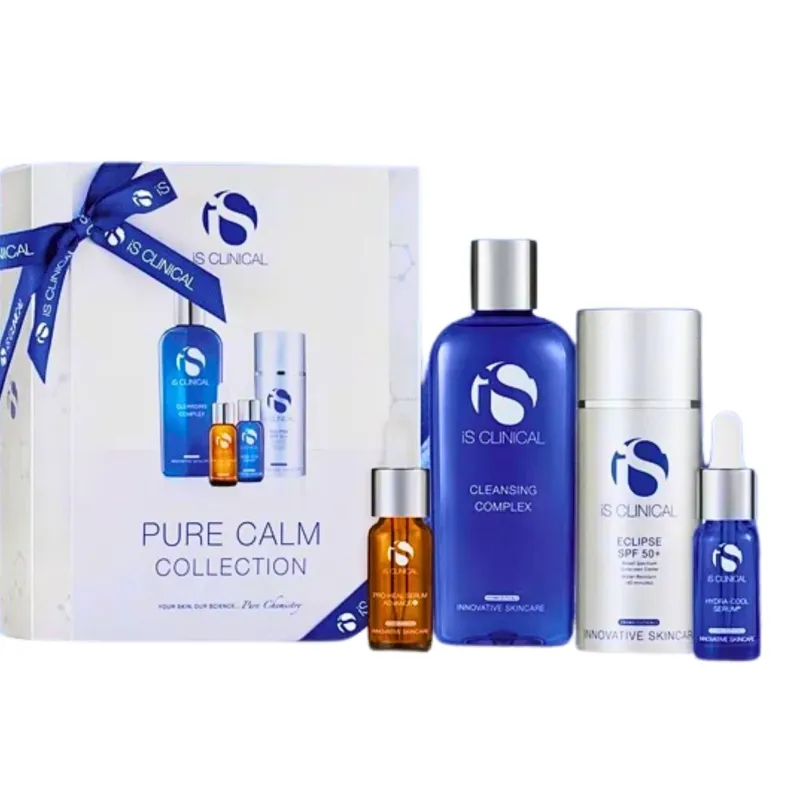 iS Clinical Pure Calm Collection | Успокаивающий набор для ухода за лицом, восстанавливающий комфорт кожи