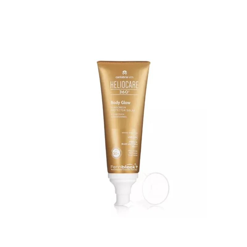 Heliocare 360° Body Glow SPF50+ | Ķermeņa saules aizsarglīdzeklis ar mirdzuma efektu 100 ml