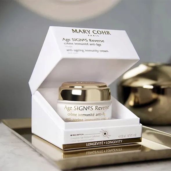 Mary Cohr Age SIGNeS Reverse | Intensīvs pretnovecošanās sejas krēms grumbu mazināšanai, tvirtumam un mirdzumam 50 ml