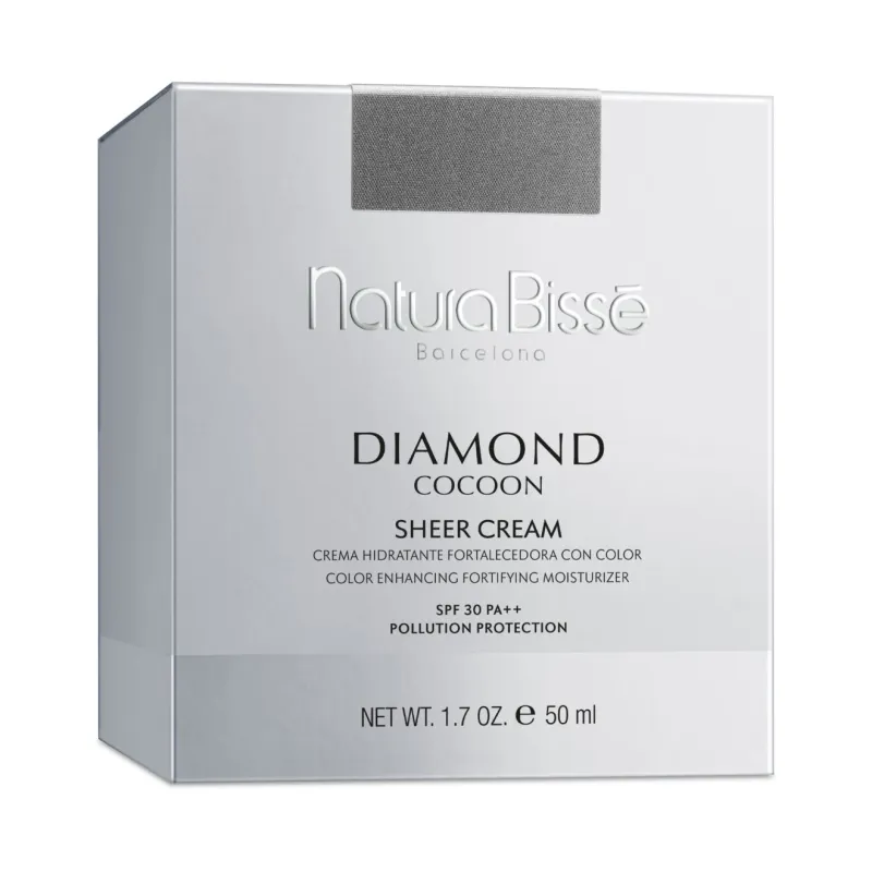 Natura Bissé Diamond Cocoon Sheer Cream SPF 30 PA++ | Izgaismojošs tonējošs pretnovecošanās sejas krēms ar SPF 30 50 ml