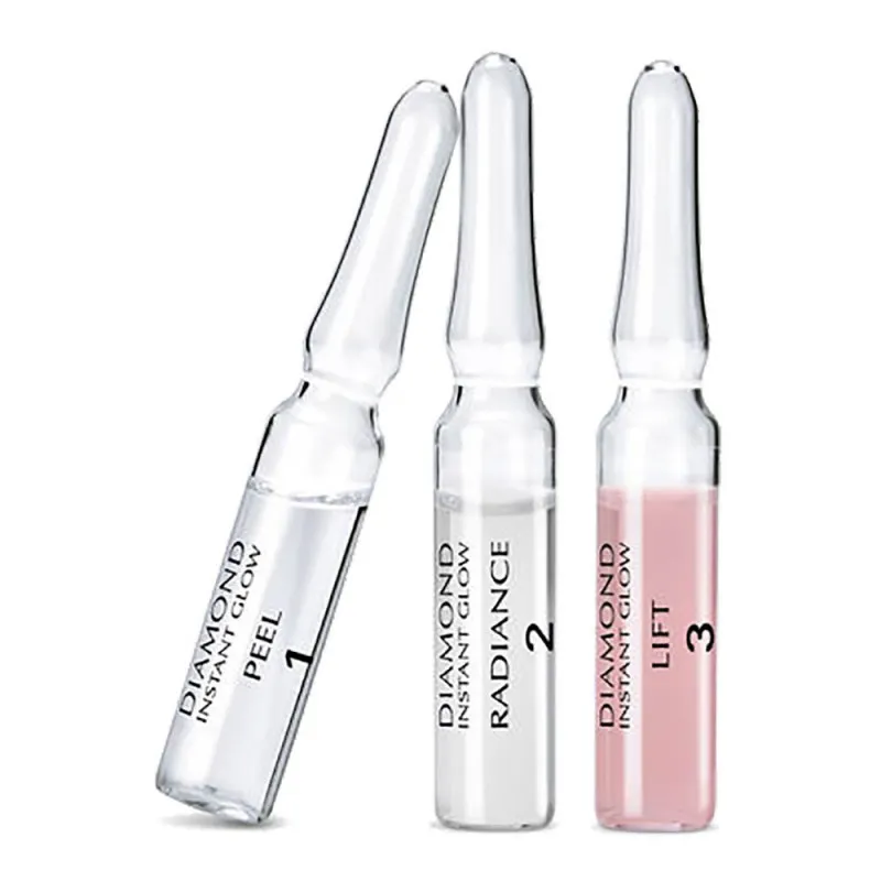 Natura Bissé Diamond Instant Glow | Trīs soļu ekspresliftinga ampulu komplekts 12 × 1.5 ml