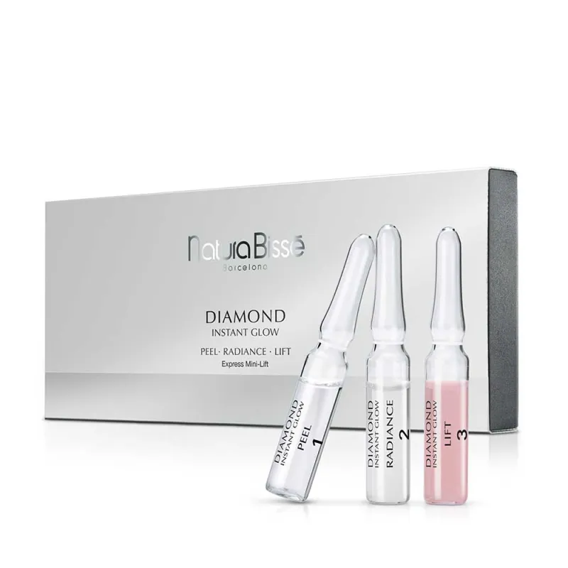 Natura Bissé Diamond Instant Glow | Trīs soļu ekspresliftinga ampulu komplekts 12 × 1.5 ml