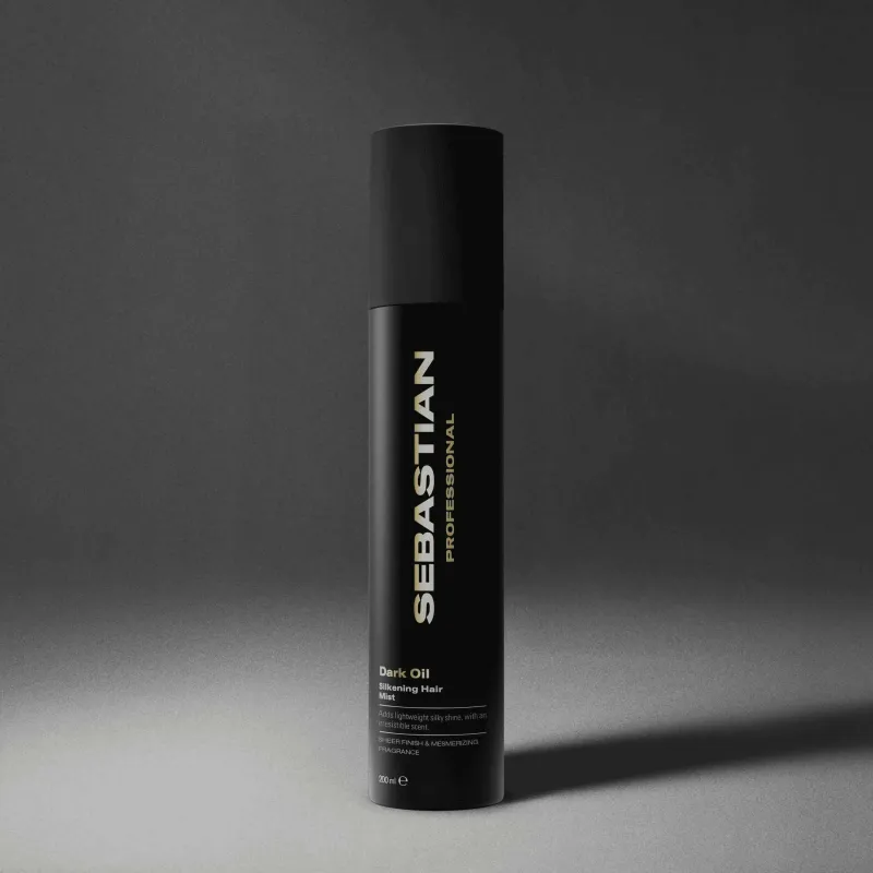 Sebastian Professional Dark Oil Silkening Hair Mist | Легкий спрей для волос для блеска и выравнивания 200 мл