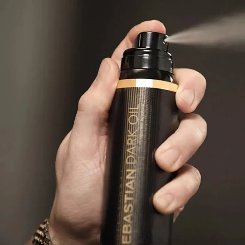 Sebastian Professional Dark Oil Silkening Hair Mist | Легкий спрей для волос для блеска и выравнивания 200 мл
