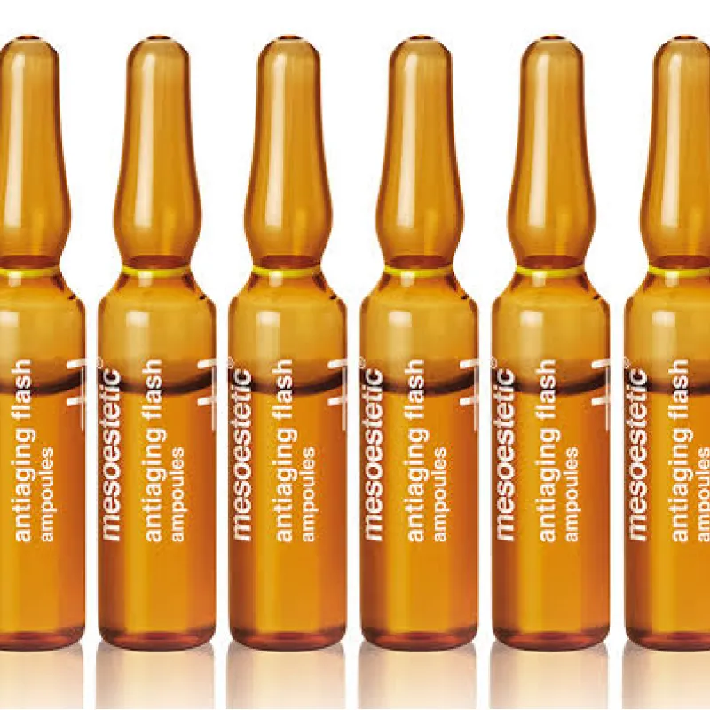 Mesoestetic antiaging flash ampoules | Pretnovecošanās ampulas ar tūlītēju liftinga efektu 10 × 2 ml