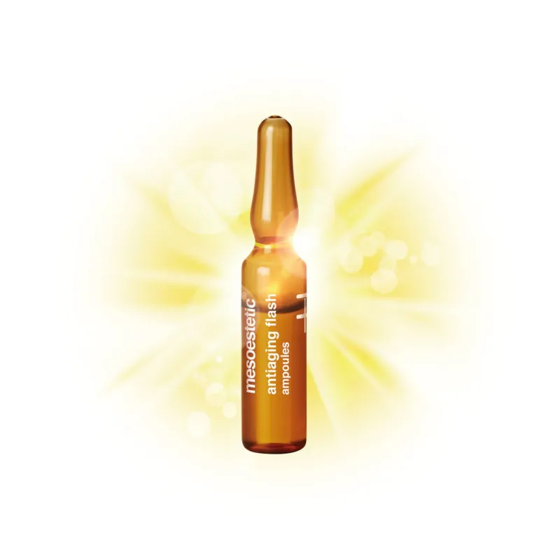 Mesoestetic antiaging flash ampoules | Pretnovecošanās ampulas ar tūlītēju liftinga efektu 10 × 2 ml
