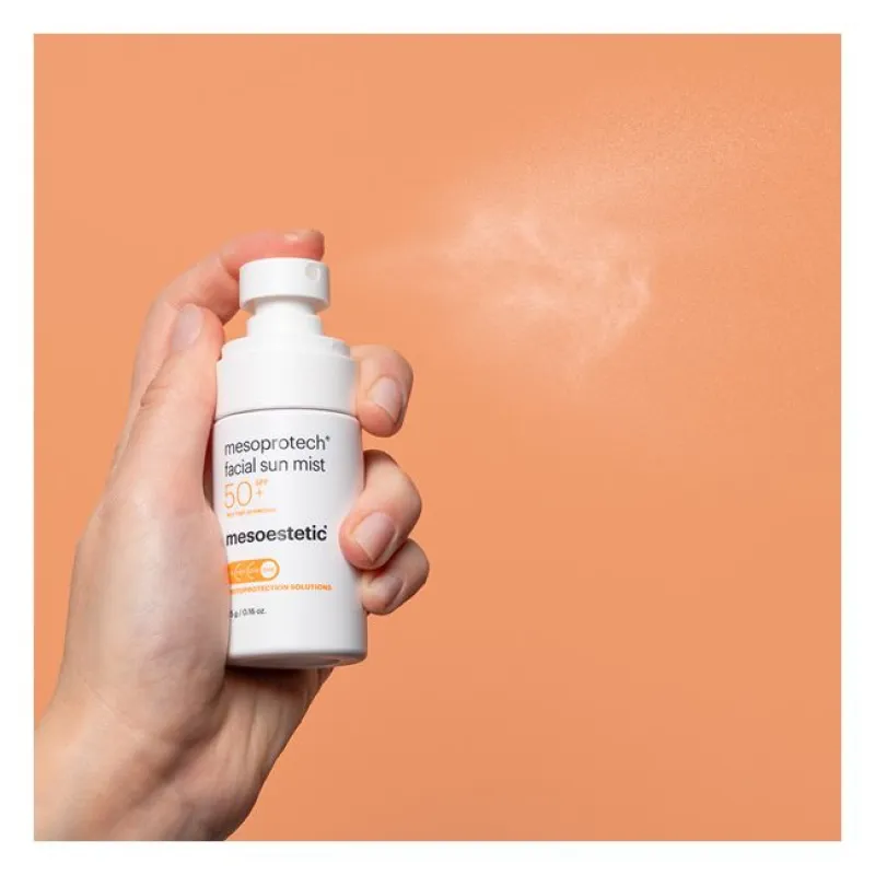 Mesoestetic mesoprotech® facial sun mist SPF 50+ | Pretgrumbu saules aizsargsprejs sejai 50 ml