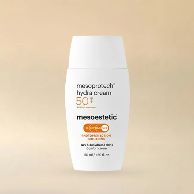 Mesoestetic mesoprotech® hydra cream | Mitrinošs saules aizsargkrēms sausai ādai SPF50+ 50 ml