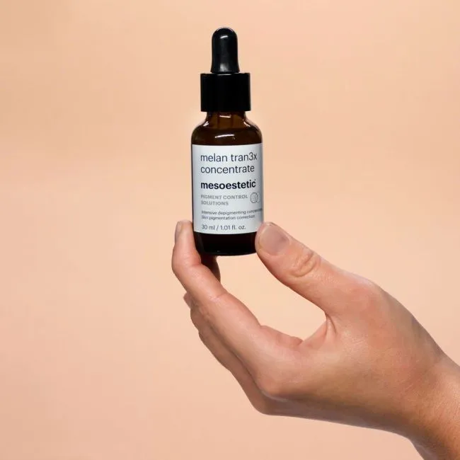 Mesoestetic melan tran3x concentrate | Интенсивная антипигментная сыворотка с транексамовой кислотой 30 мл