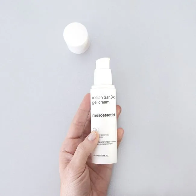 Mesoestetic melan tran3x gel cream | Pretpigmentācijas krēms-gēls ar traneksāmskābi 50 ml