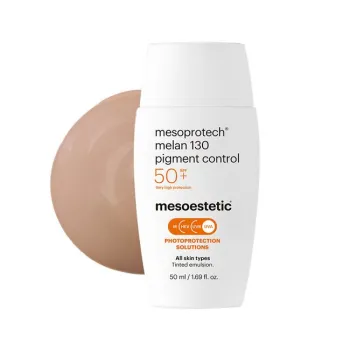 Mesoestetic mesoprotech® melan 130 pigment control | Тонированный солнцезащитный крем для кожи с пигментными пятнами 50 мл