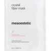 Mesoestetic Crystal Fiber Mask | Nomierinoša un reģenerējoša 3D nanšķiedru sejas maska 5 × 25 ml