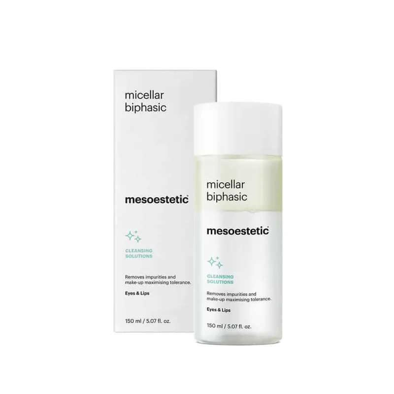 Mesoestetic micellar biphasic | Двухфазное средство для снятия макияжа с глаз и губ 150 мл