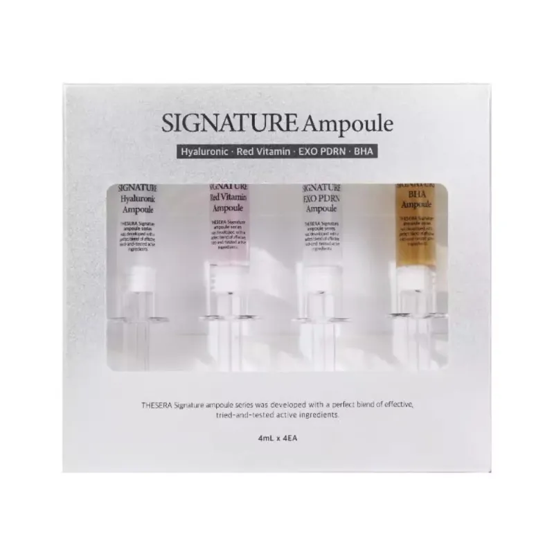 THESERA Signature Exosome Ampoules | Eksosomu Ampulu Komplekts Sejai 4 x 4 ml