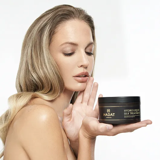 HADAT Hydro Liquid Silk Treatment | Šķidrā Zīda Atjaunojošā Matu Maska 300 ml / 500 ml