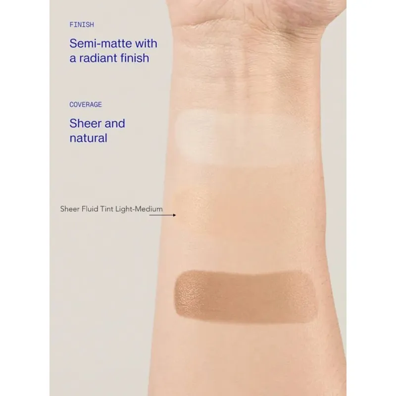 ZO Skin Health Sheer Fluid Tint Broad Spectrum SPF 30 | Īpaši viegls tonējošs SPF fluīds sejai, tonis Light Medium, 50 ml