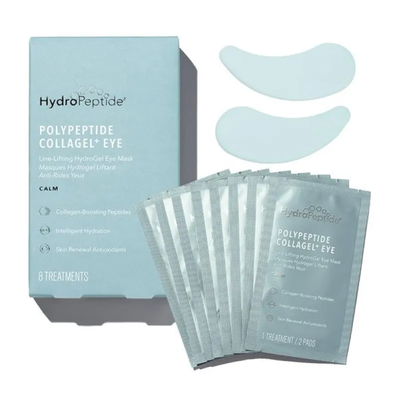 HydroPeptide PolyPeptide Collagel+ (Eye) | Восстанавливающая и укрепляющая маска для кожи под глазами, 8 шт.