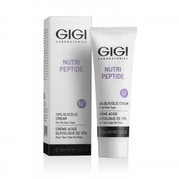 GIGI Nutri Peptide 10% Glycolic Cream | Nakts krēms ar 10% glikolskābi 50 ml