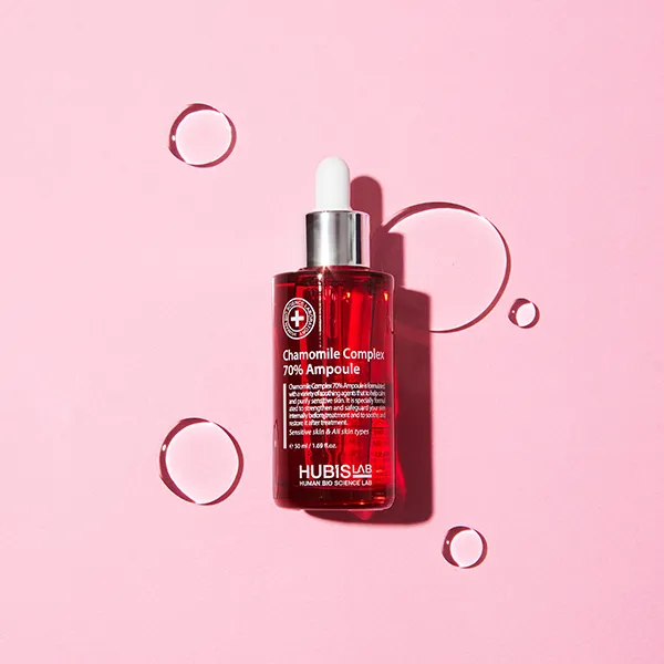 Hubislab Chamomile Complex 70% Ampoule 50 ml — nomierinoša ampula jutīgai ādai