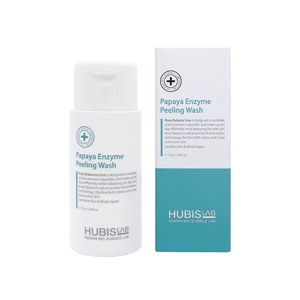 HUBISLAB Pure Balance Papaya Enzyme Peeling Wash | Enzīmu Pīlings 100 g