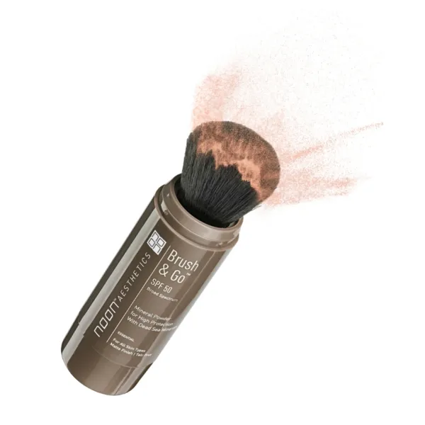 Noon Aesthetics Brush & Go SPF 50 | Minerālais Pūderis 2 × 5 ml