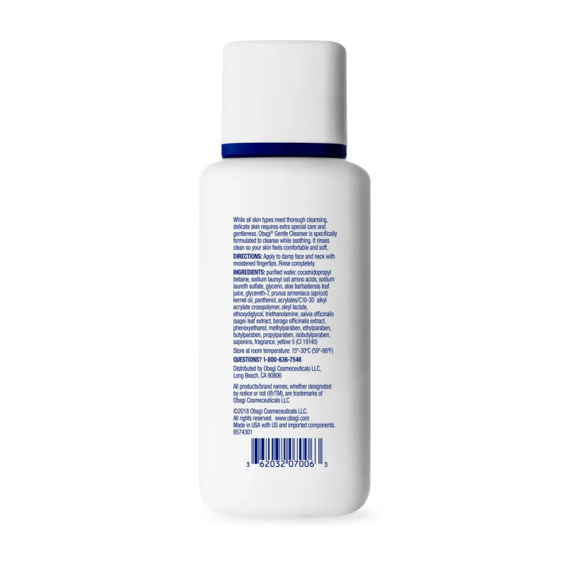 OBAGI NuDerm Gentsle cleanser /  Нежное очищающее средство 60 мл