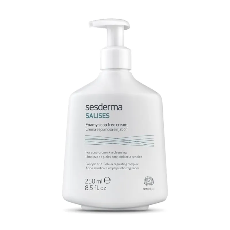 Sesderma Salises Foamy Soap-Free Cleanser | Putojošs Attīrīšanas Līdzeklis Bez Ziepēm 250 ml
