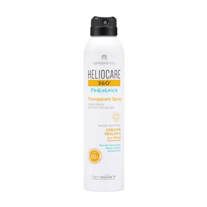 HELIOCARE 360° Детский Прозрачный Спрей SPF50+ | Прозрачный солнцезащитный спрей для детей, 200 мл