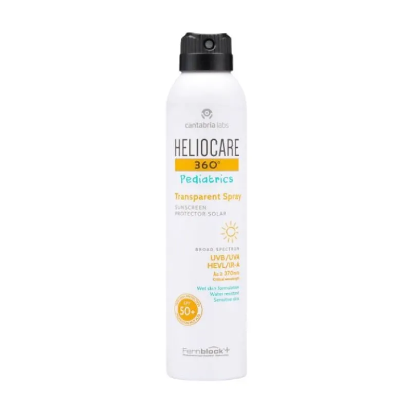 HELIOCARE 360° Pediatrics Transparent Spray SPF50+ | Caurspīdīgs saules aizsargsprejs bērniem, 200 ml