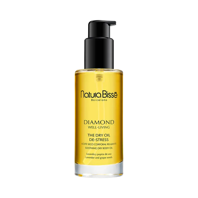 Natura Bissé Diamond Well-Living The Dry Oil – De-Stress | Nomierinoša sausā ķermeņa eļļa ar lavandu un vīnogu kauliņu eļļu 100 ml
